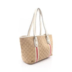 Gucci Tote GG Canvas Sherry Line Beige White — view 2