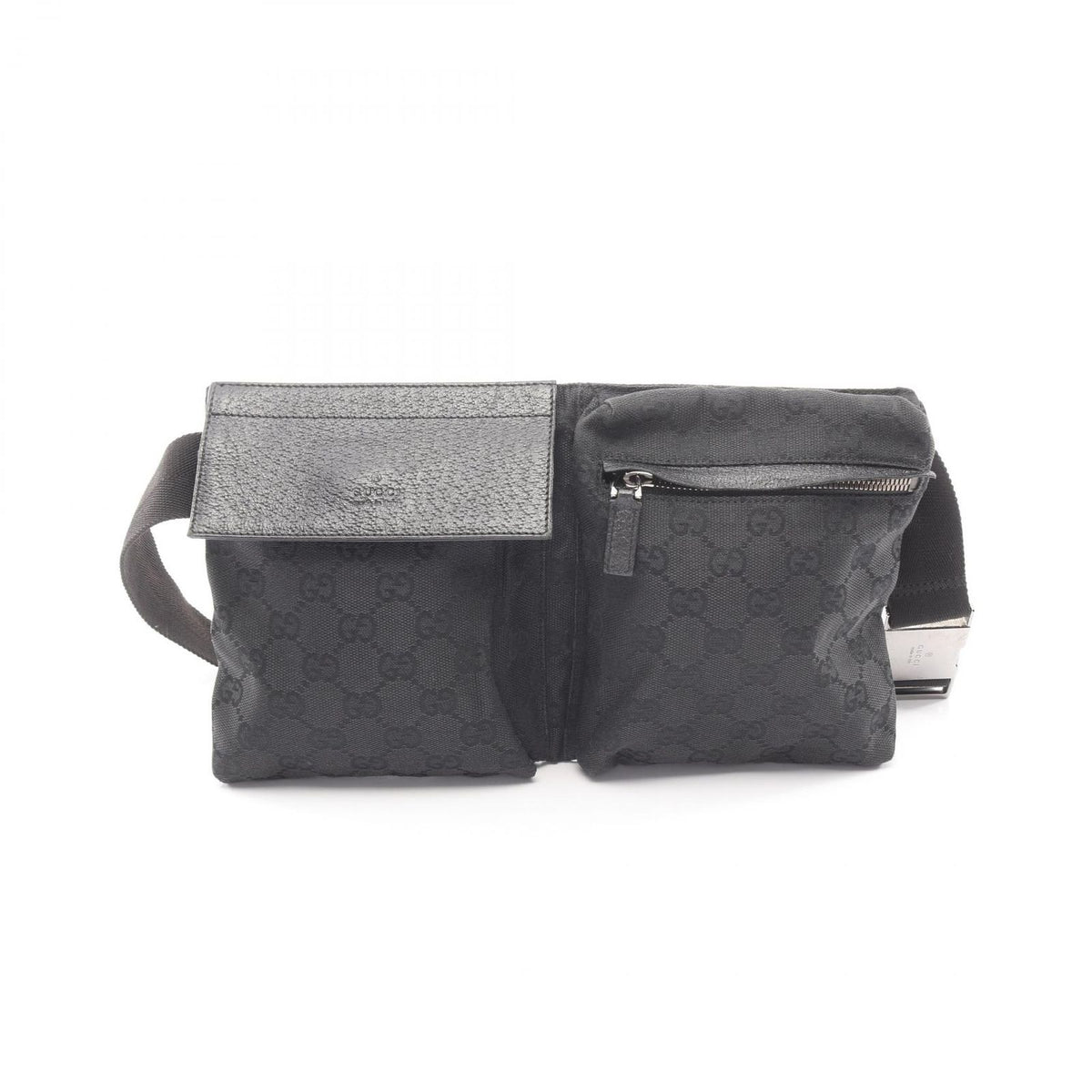 Gucci Waist Bag GG Canvas Black