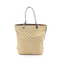 Gucci Tote GG Canvas Beige Dark Brown
