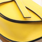 Loewe Waist Bag Gate Dual Mini Yellow Leather Shoulder — view 5