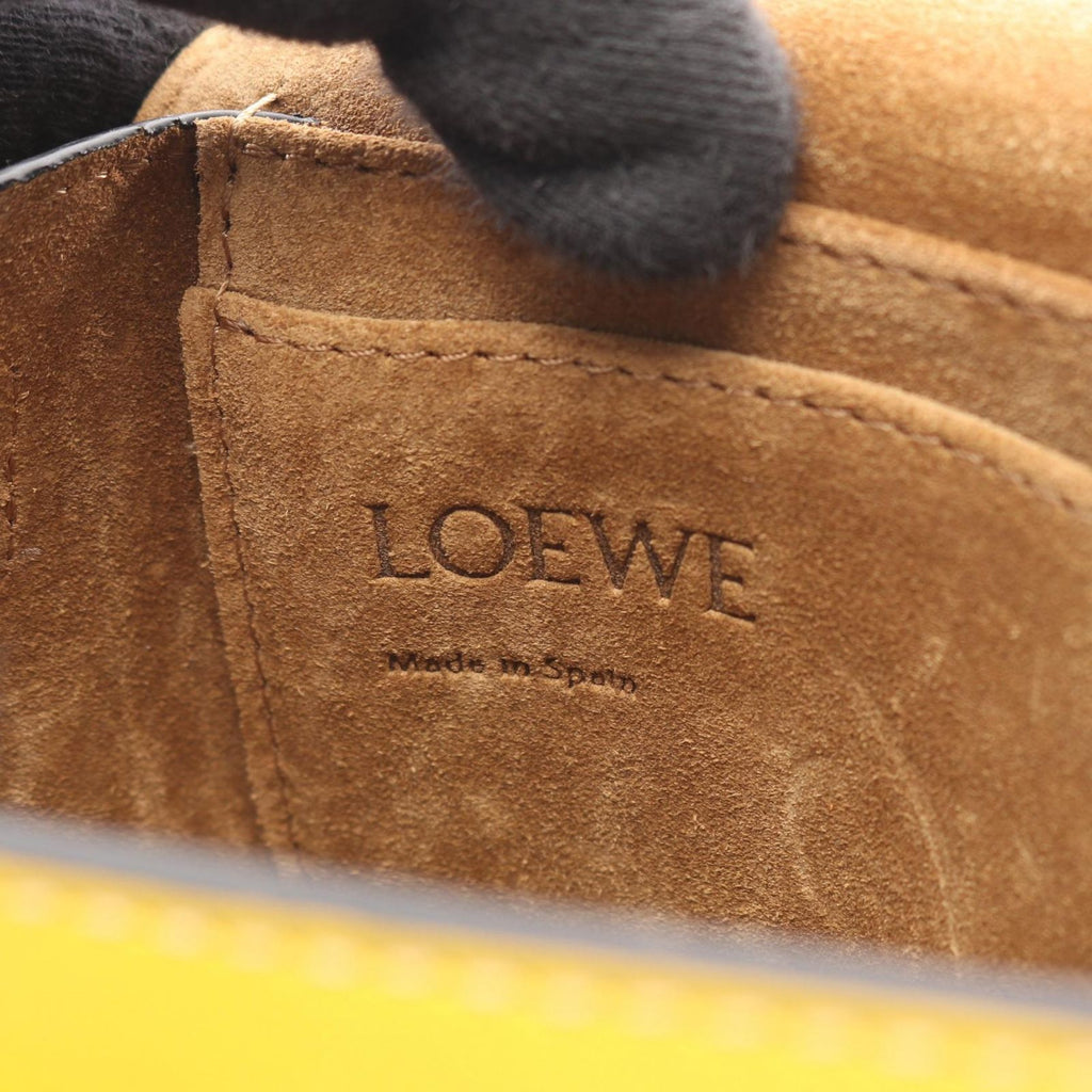 Loewe Waist Bag Gate Dual Mini Yellow Leather Shoulder — view 4