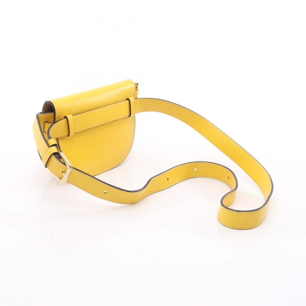 Loewe Waist Bag Gate Dual Mini Yellow Leather Shoulder — view 2