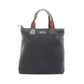 Gucci Tote GG Canvas Sherry Line Black