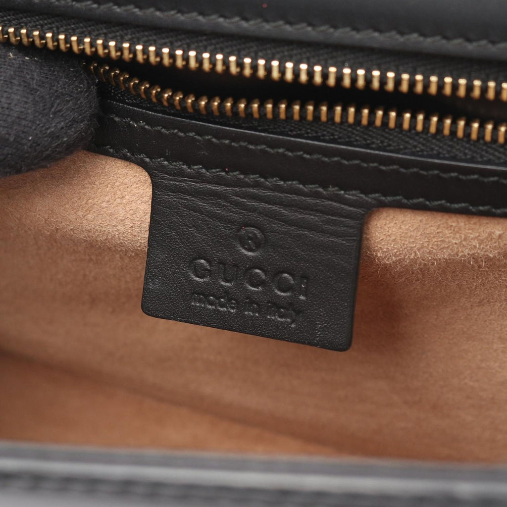 Gucci Shoulder Bag Sylvie Small Webline Black Leather — view 4