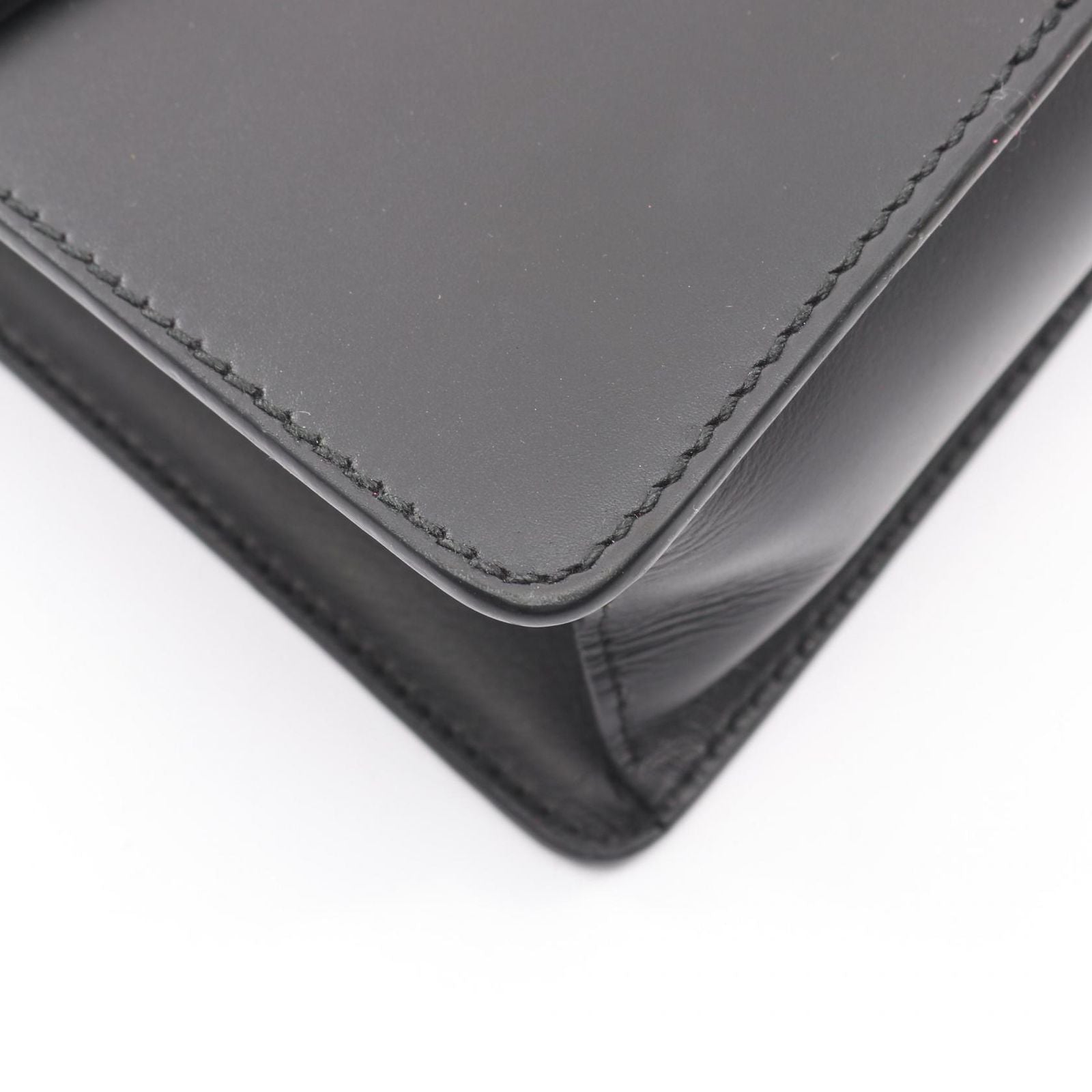 Gucci Shoulder Bag Sylvie Small Webline Black Leather — view 5