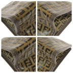 Fendi Zucchino Brown Leather Clutch — view 3
