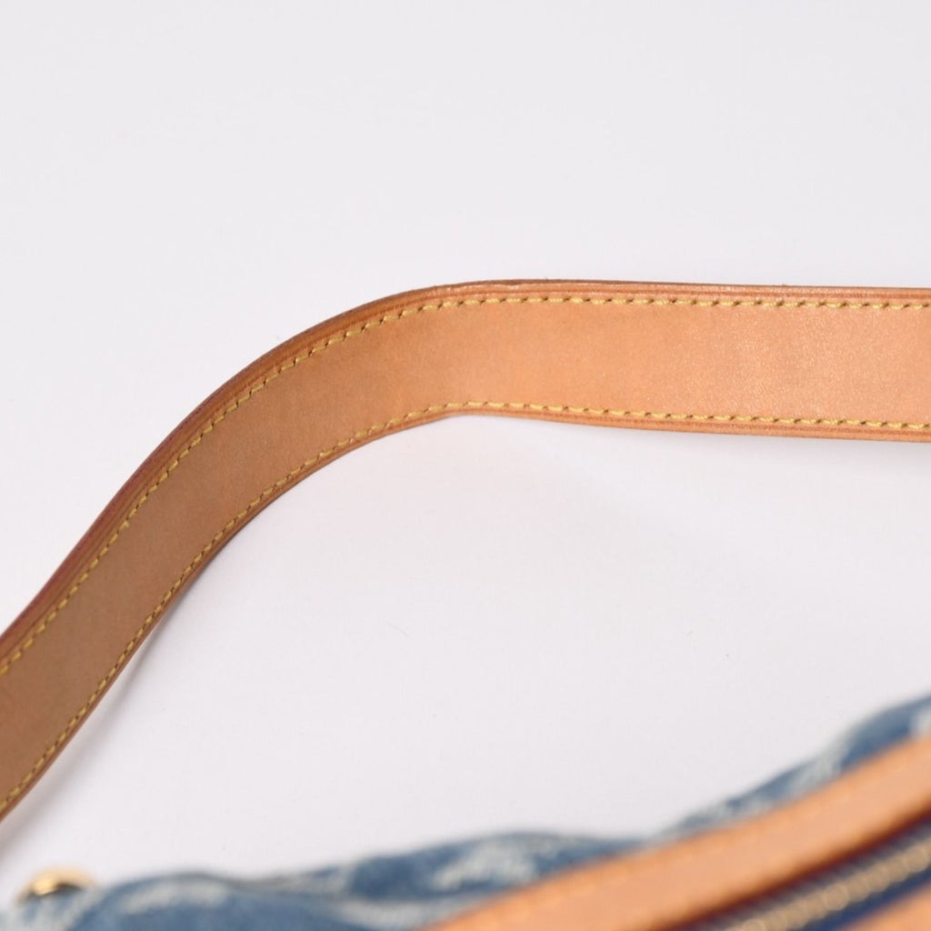 Louis Vuitton Baggy GM Shoulder Bag Monogram Denim Blue Gold — view 6