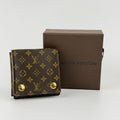 Louis Vuitton Monogram Case Pouch Brown Vintage
