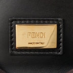Fendi Peekaboo Leather Large Handbag 2-Way Shoulder Black — view 7