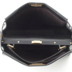 Fendi Peekaboo Leather Large Handbag 2-Way Shoulder Black — view 6