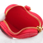Dior Cannage Heart Charm Coin Purse Pouch Gold — view 4