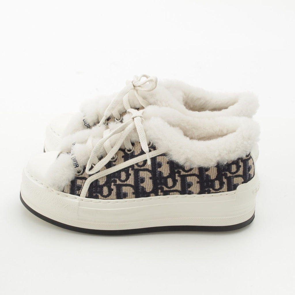 Dior Walk'in Oblique Platform Sneakers White Blue — view 3
