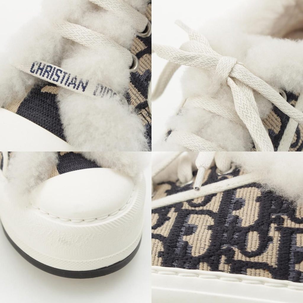 Dior Walk'in Oblique Platform Sneakers White Blue — view 8