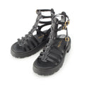 Dior Bay Platform Gurkha Sandals Shoes Black