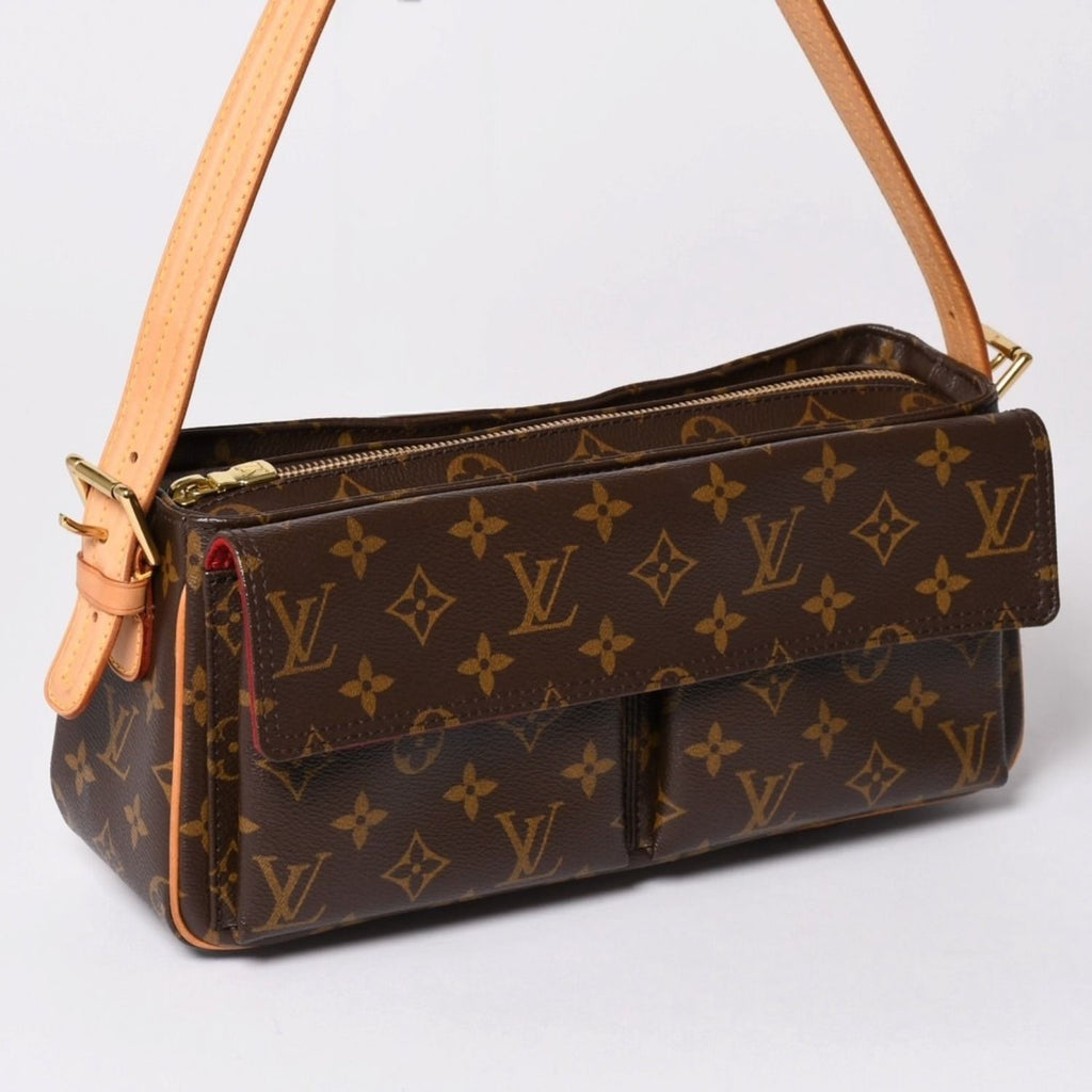 Louis Vuitton Viva-Cite MM Handbag Bag Monogram Brown — view 3