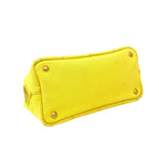 Prada Canapa 2-Way Logo Canvas Shoulder Bag Mini Tote Yellow — view 7