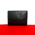 Louis Vuitton Porte-Monnaie Sample Epi Leather Coin Purse Noir Black