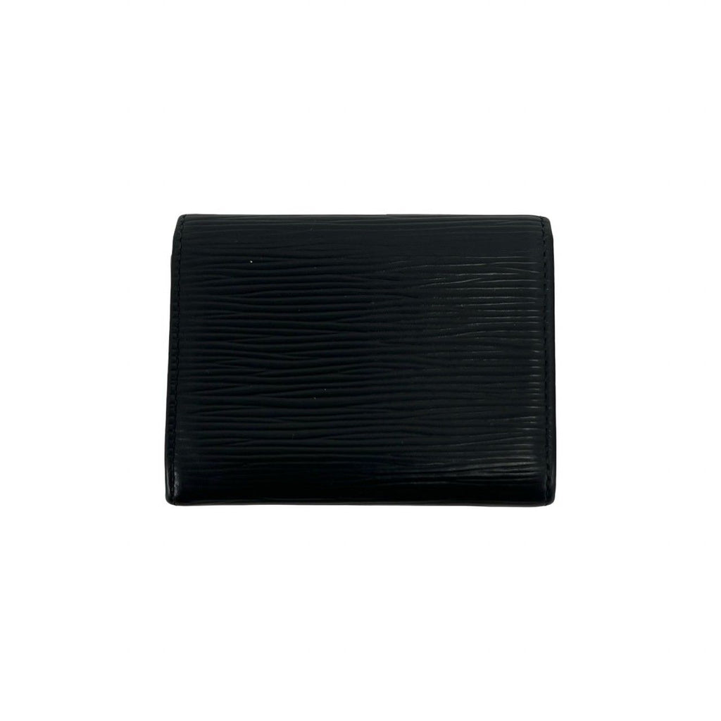 Louis Vuitton Porte-Monnaie Sample Epi Leather Coin Purse Noir Black — view 2