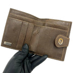Gucci Vintage GG Logo Canvas Leather Bifold Wallet Brown — view 7