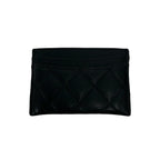 Chanel Box and Seal Quilted CC Logo Caviar Leather Card Case Black — view 2