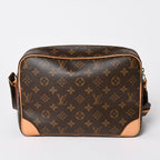 Louis Vuitton Nile Shoulder Bag Monogram Brown Leather Gold — view 2