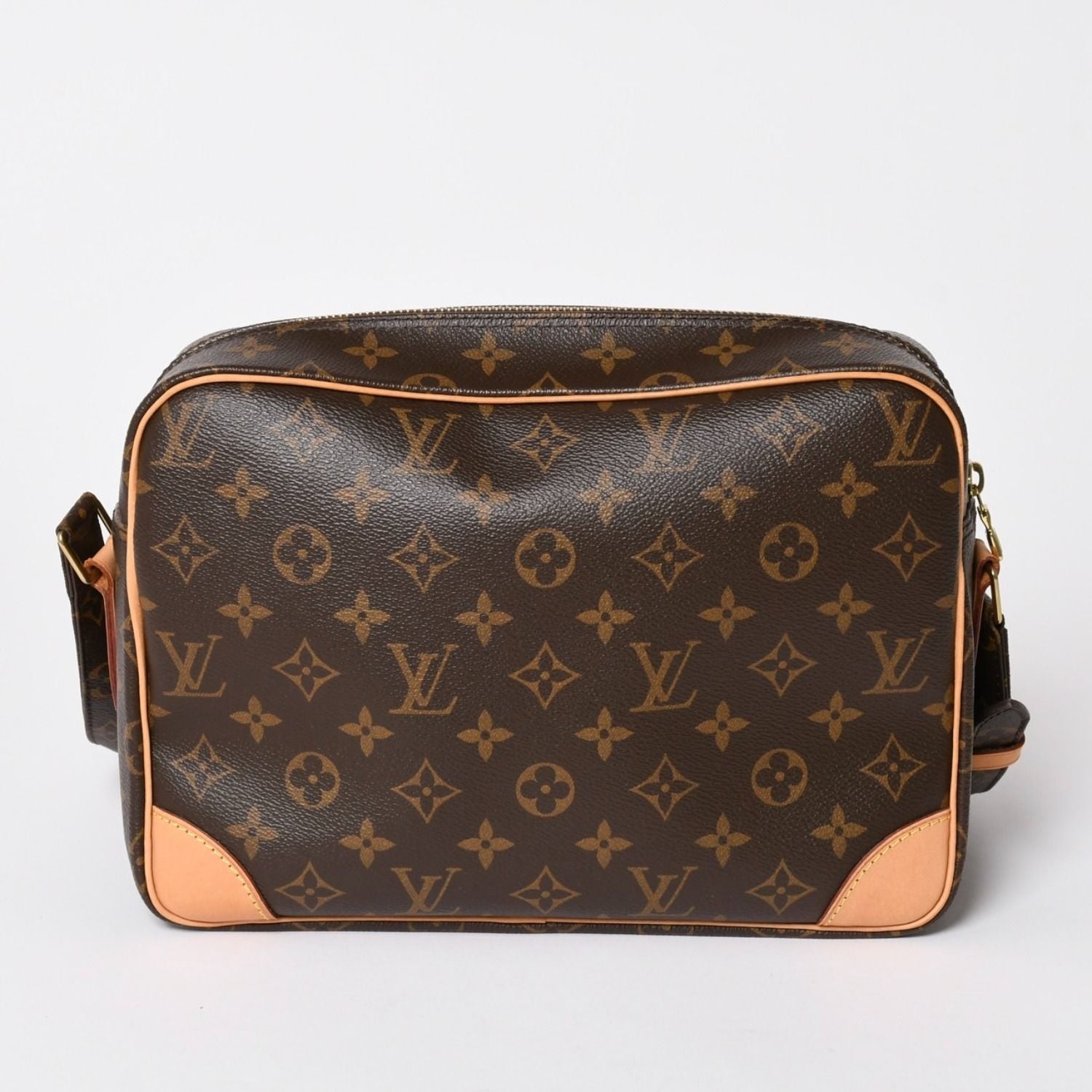 Louis Vuitton Nile Shoulder Bag Monogram Brown Leather Gold — view 2