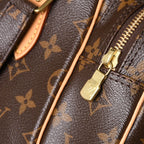 Louis Vuitton Nile Shoulder Bag Monogram Brown Leather Gold — view 7