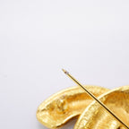 Chanel Brooch CC Logo Quilted Gold Plated — view 8