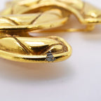 Chanel Brooch CC Logo Quilted Gold Plated — view 7