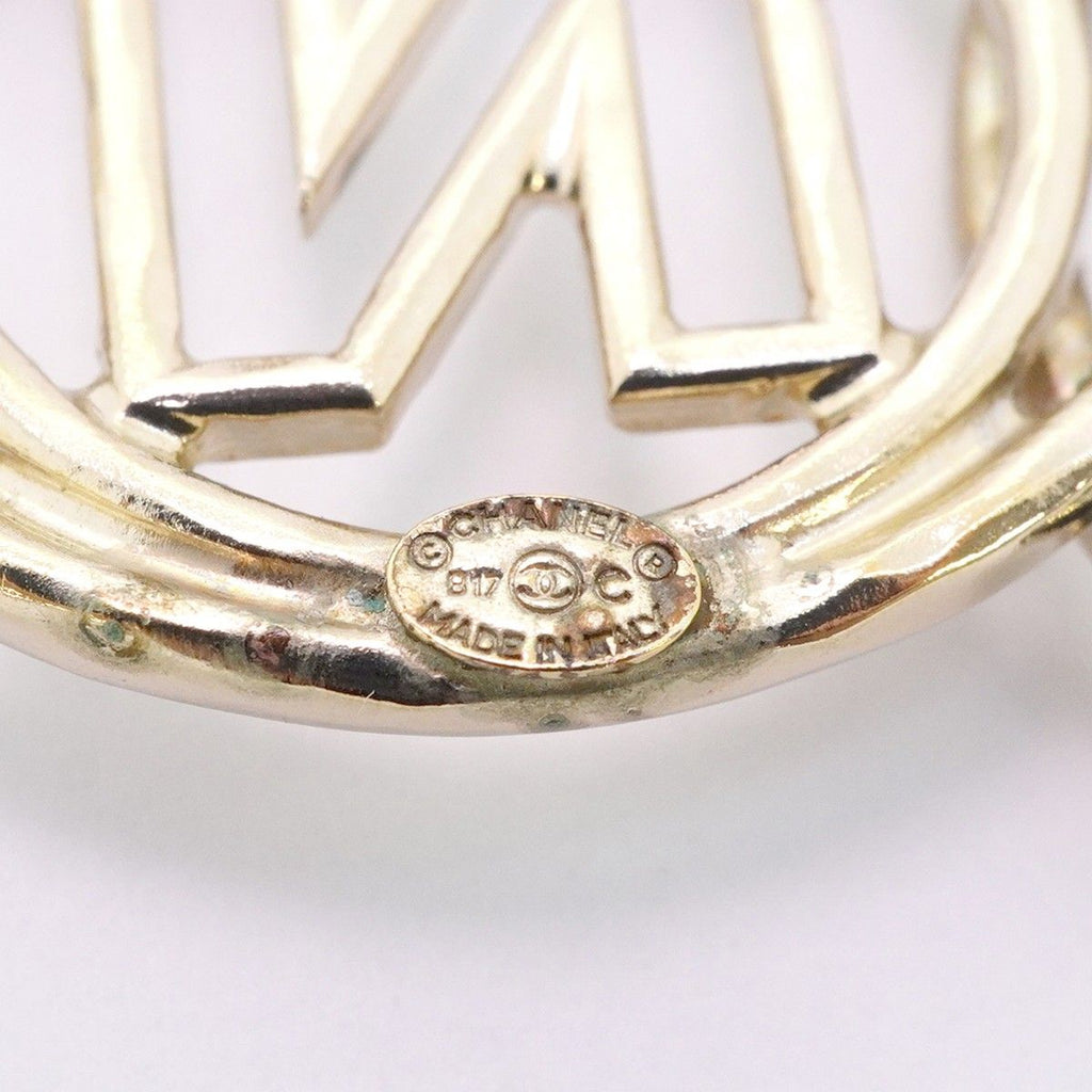 Chanel Brooch Logo Metal Silver — view 4