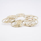 Chanel Brooch Logo Metal Silver — view 3