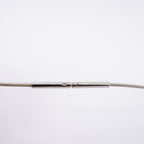 Hermes Necklace Cage Ash Metal Silver Pink — view 4
