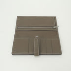 Hermes Bearn Souffle Wallet Epsom Etoupe Gray Silver Veau — view 6