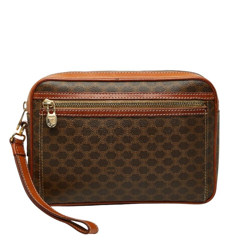 Celine Macadam Clutch Brown