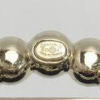Chanel CC Logo Quilted Brooch Gold White Rhinestone Faux Pearl — view 4