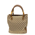 Gucci Handbag Bamboo Height GG Canvas Travel Business