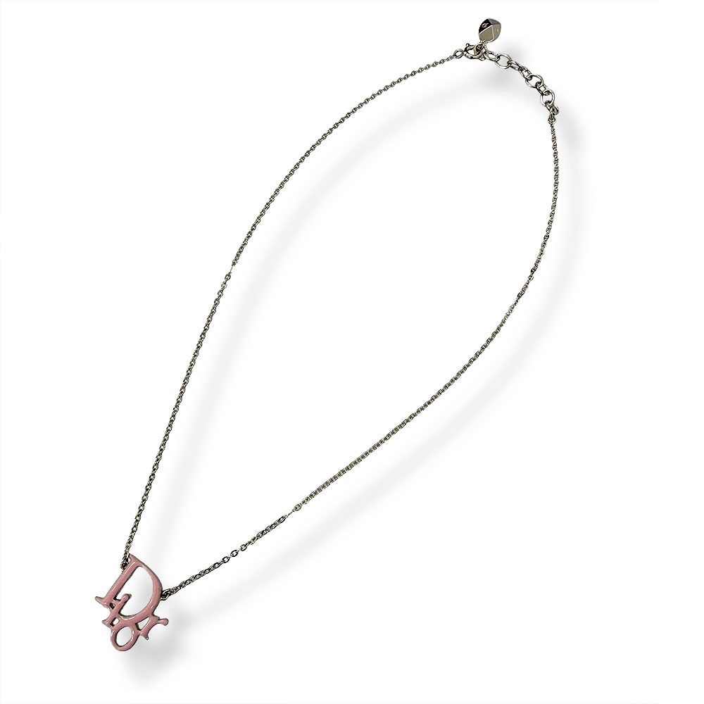 Dior Logo Necklace Silver — view 3