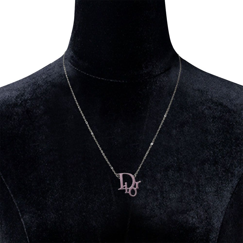 Dior Logo Necklace Silver — view 6