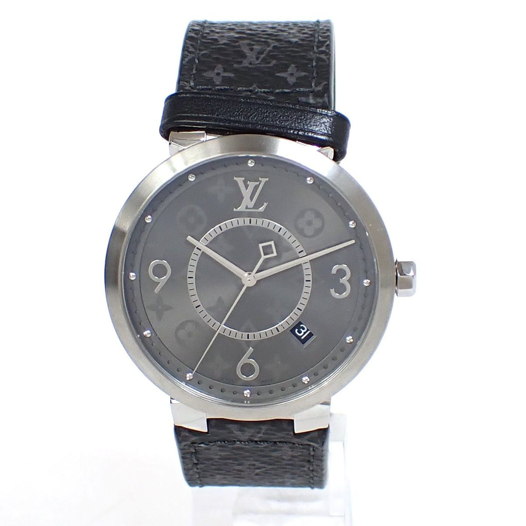 Louis Vuitton Tambour Slim Eclipse Watch Black Gray