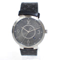 Louis Vuitton Tambour Slim Eclipse Watch Black Gray