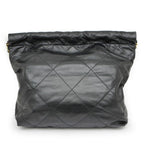 Chanel 22 Small Handbag Black Gold Calfskin Chain — view 2