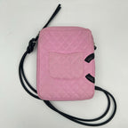Chanel CC Logo Cambon Shoulder Bag Pink — view 2