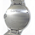 Cartier Watch Baron Blue Guilloche Silver Dial Roman Index SS Automatic Winding — view 4