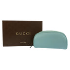 Gucci Guccissima Mint Blue Leather Pouch Makeup — view 9