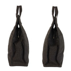 Hermes Her Line MM Gray Silver Polyamide Polyester Tote — view 7