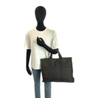 Hermes Her Line MM Gray Silver Polyamide Polyester Tote — view 6