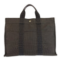 Hermes Her Line MM Gray Silver Polyamide Polyester Tote
