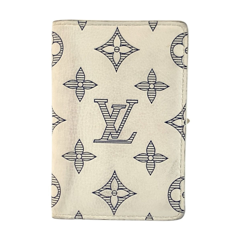 Louis Vuitton Monogram Shadow Organizer de Poche Blanc Card Case Business Holder