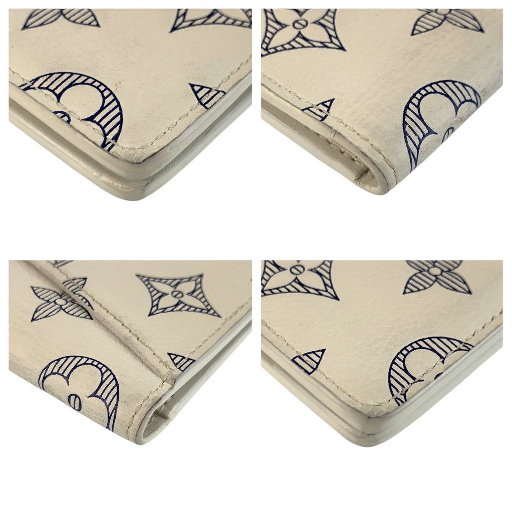 Louis Vuitton Monogram Shadow Organizer de Poche Blanc Card Case Business Holder — view 5
