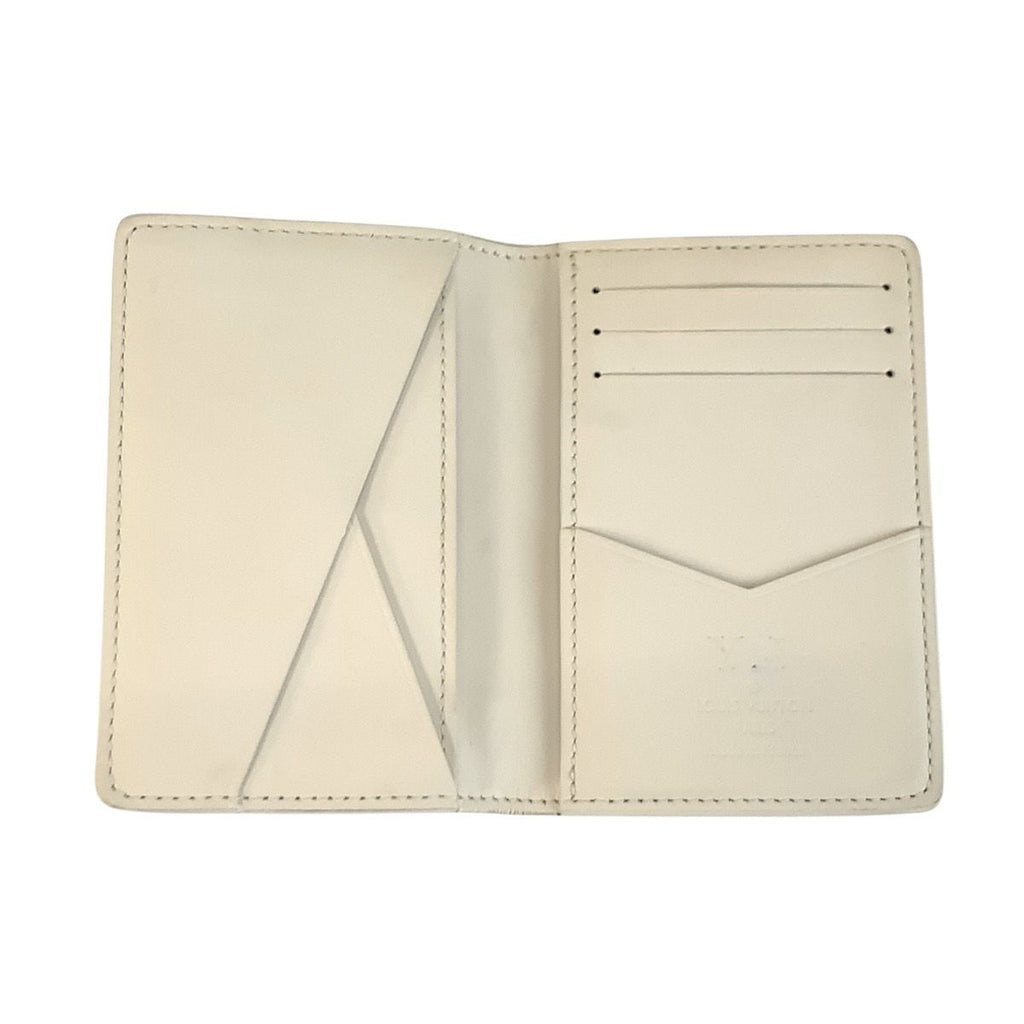 Louis Vuitton Monogram Shadow Organizer de Poche Blanc Card Case Business Holder — view 3